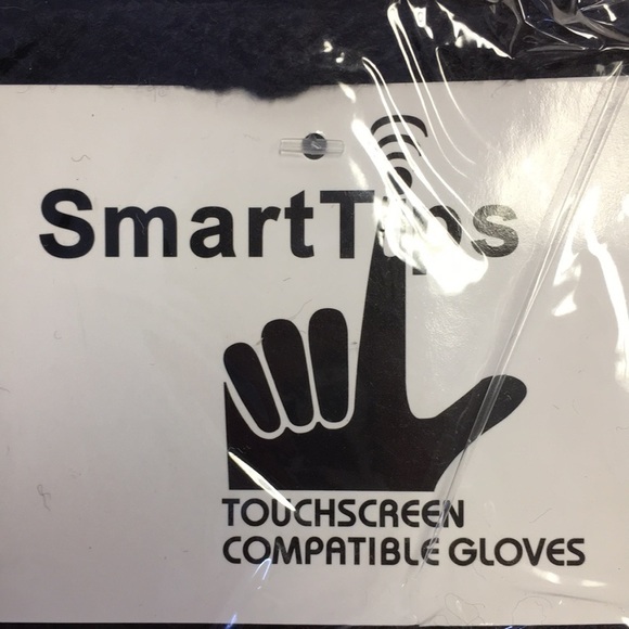 SmartTips Touchscreen Compatible Gloves-Grey/Black - Picture 2 of 2